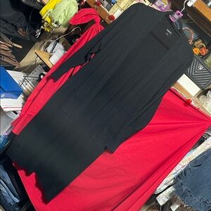#190 size 1 torrid long black open cardigan w/ pockets